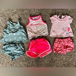 6-9mo Girls Summer Outfit Lot